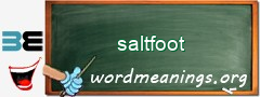 WordMeaning blackboard for saltfoot